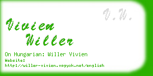 vivien willer business card
